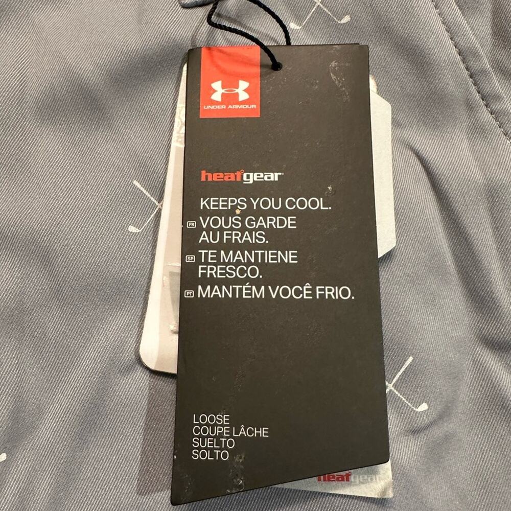 Under Armour Boys Size 20 (30 x11) Gray Golf Bermuda Shorts NWT - Picture 3 of 8